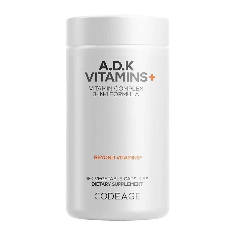 ADK Vitamin Supplement - 180 Capsules (180 Servings)