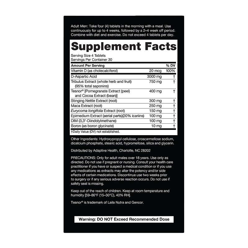 Total-T Ultimate - 120 Tablets (30 Servings)