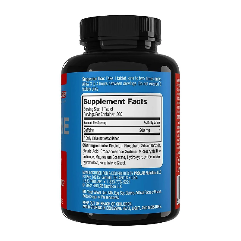 Caffeine - 300 Tablets (300 Servings)