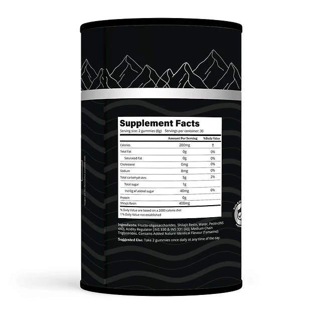 Pure Himalayan Shilajit Gummies - 60 Gummies (30 Servings)