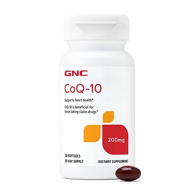 GNC Coq-10 200Mg Healthy - 30 Softgels (30 Servings)