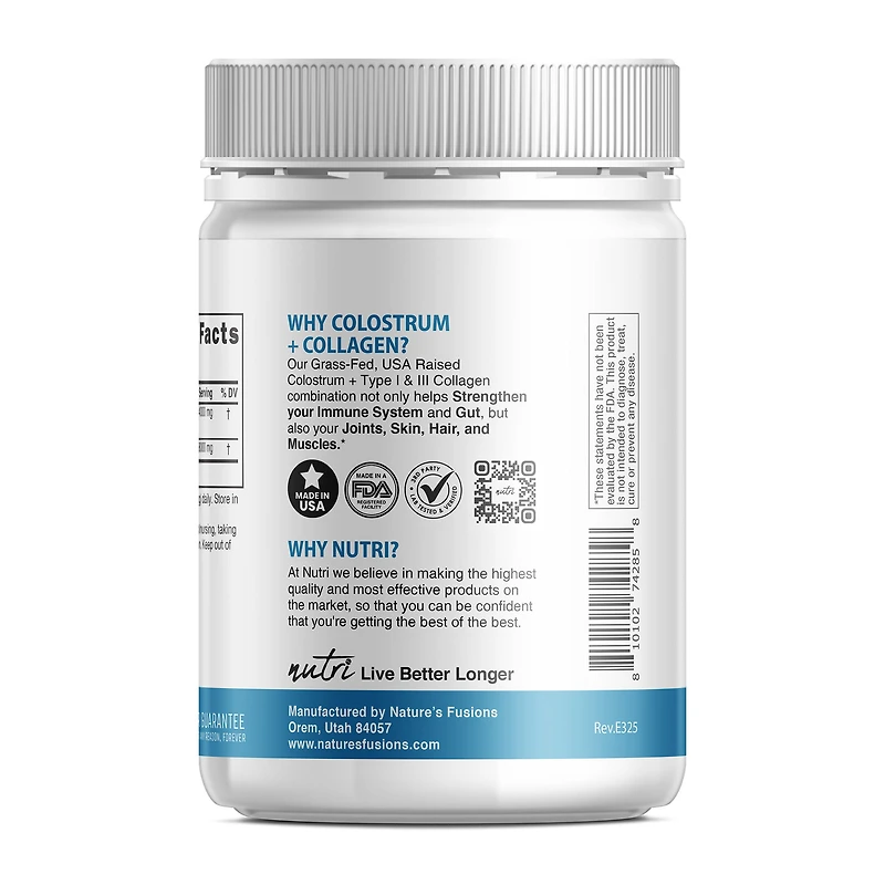 Colostrum+ Collagen Peptides - Unflavored (30 Servings)