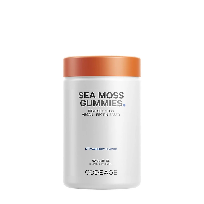 Codeage Sea Moss Gummies Vegan - Strawberry 60 (30 Servings)