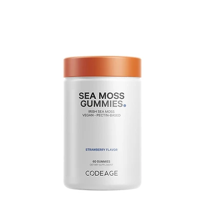 Codeage Sea Moss Gummies Vegan - Strawberry 60 (30 Servings)