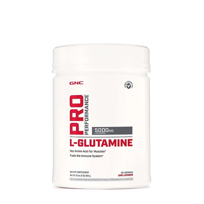 GNC Pro Performance L-Glutamine 5000Mg Healthy - Unflavored (181 Servings)