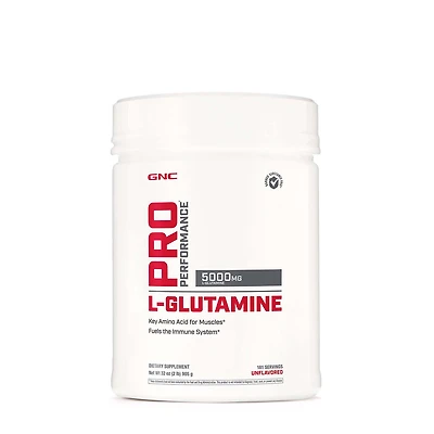GNC Pro Performance L-Glutamine 5000Mg Healthy - Unflavored (181 Servings)