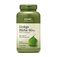 Ginkgo Biloba 60mg - 100 Capsules (100 Servings)