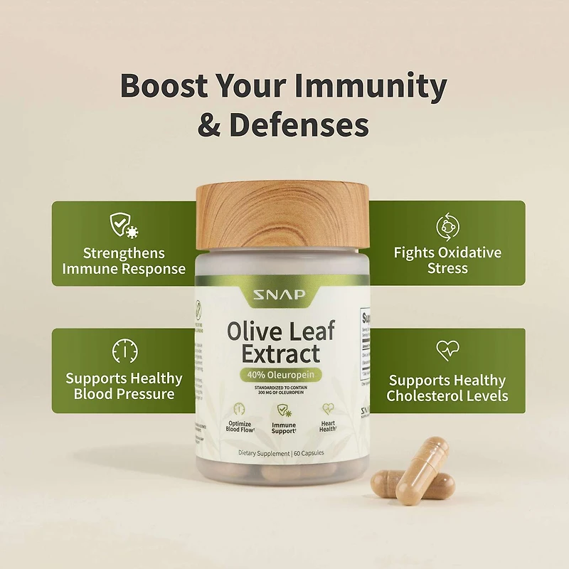 Maximum Strength Extract Olive Leaf Dietary Supplement - 90 Capsules (90 Servings)