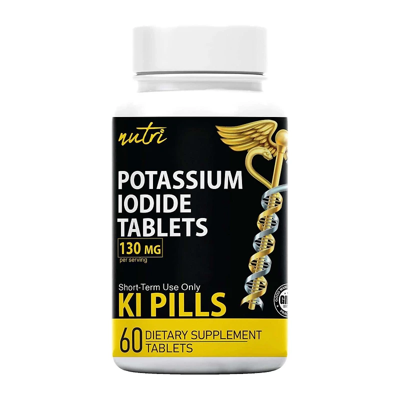Potassium Iodide Tablets 130mg - 60 Tablets (30 Servings)