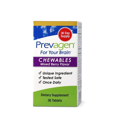 Prevagen Chewables - Mixed Berry 30 Tablets (30 Servings)