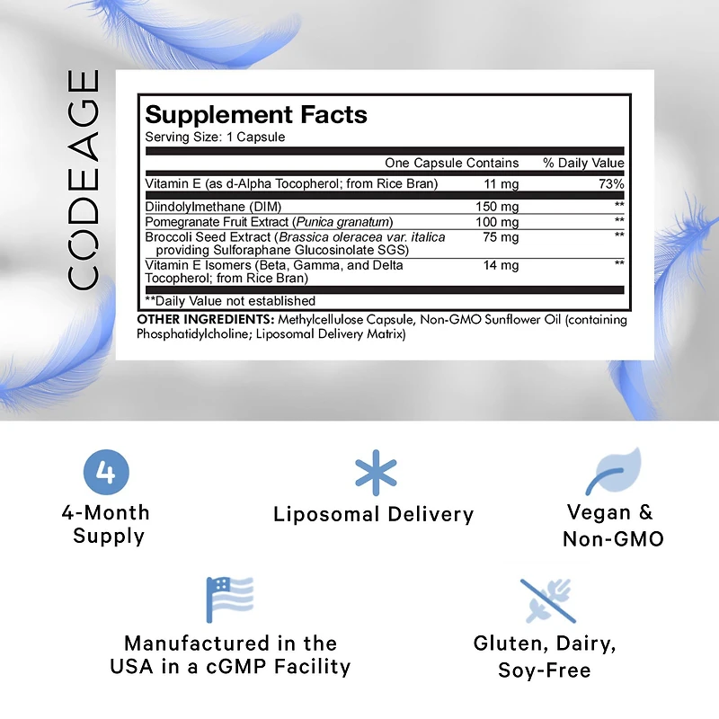 Liposomal Dim E+ - 120 Capsules (120 Servings)
