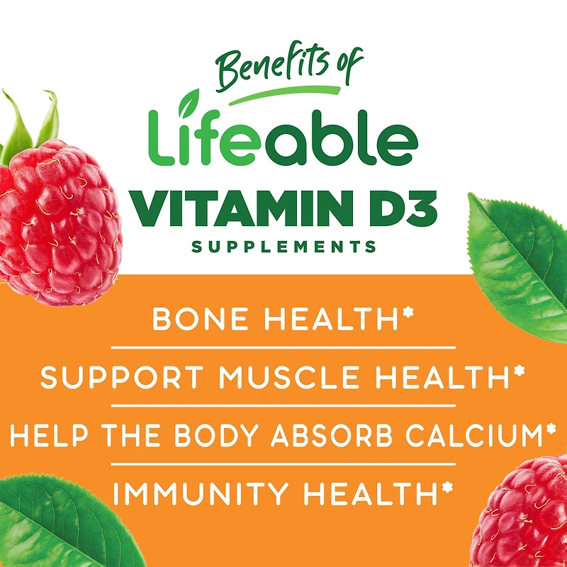 Sugar Free Vitamin D 2000 IU - 60 Gummies (30 Servings)