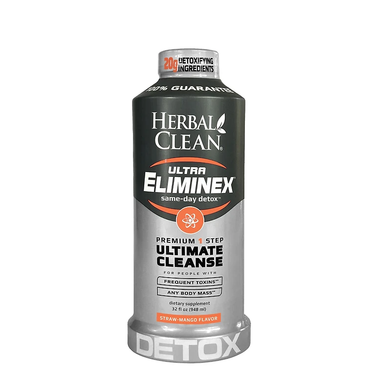 Herbal Clean Ultra Eliminex Detox - Straw-Mango 32 Oz. (1 Serving)