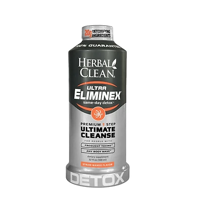 Herbal Clean Ultra Eliminex Detox - Straw-Mango 32 Oz. (1 Serving)