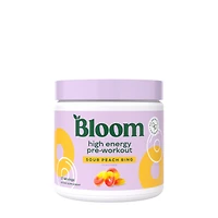 Bloom High Energy Pre-Workout - Sour Peach Ring (25 Servings)