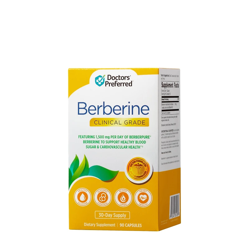 Doctors' Preferred Berberine Clinical Grade Healthy - 90 Capsules (30 Servings)