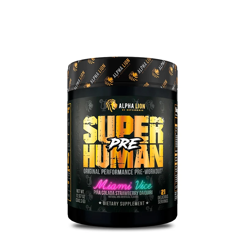 Alpha Lion Superhuman Pre-Workout - Piña Colada Strawberry Daiquiri(21 Servings)