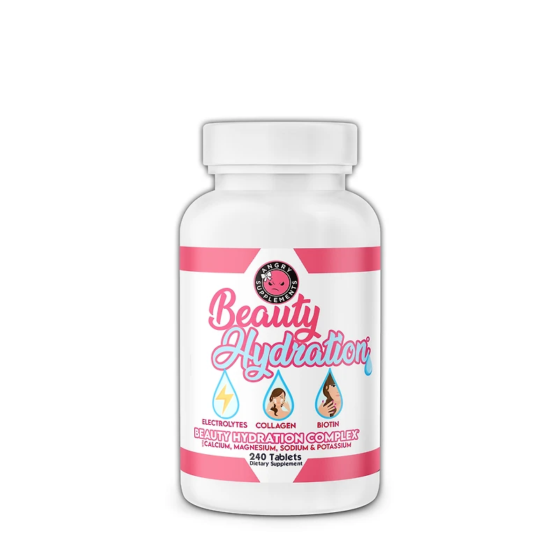 Angry Supplements Beauty Hydration Complex - 240 Tablets (120 Servings)