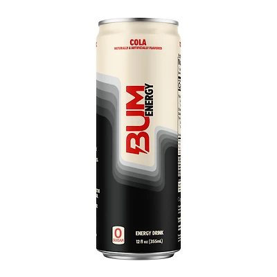 Bum Energy Drink - Cola 12Oz. (12 Cans) Zero Sugar