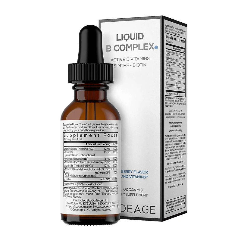 Liquid B Complex - Raspberry (1 fl oz)
