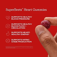 SuperBeets Blood Pressure Support - Strawberry - 60 Gummies (30 Servings)