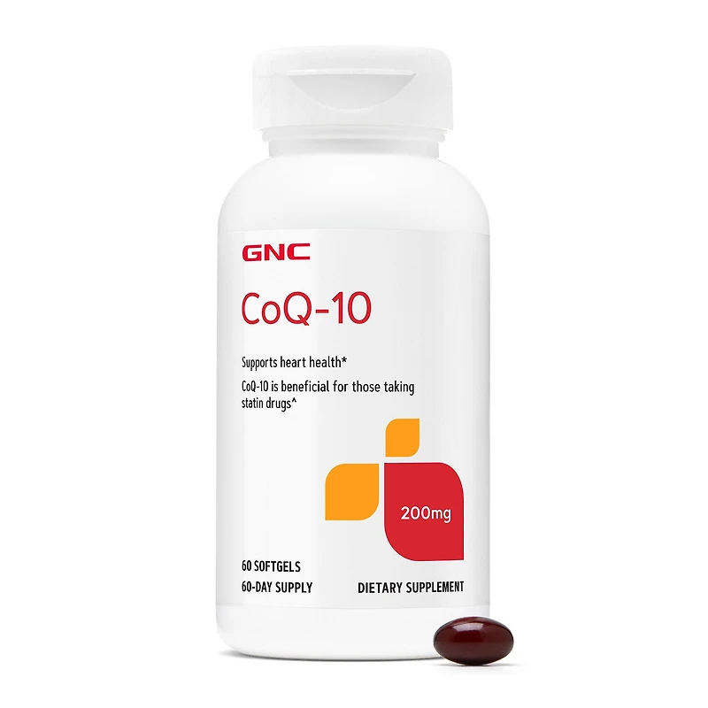GNC Coq-10 200Mg Healthy - 60 Softgels (60 Servings)