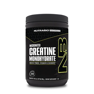 NutraBio Creatine Monohydrate - 60 Servings