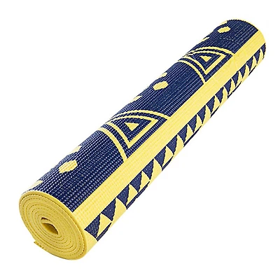 Maji Sports Printed Pvc Yoga Mat - Yellow 1