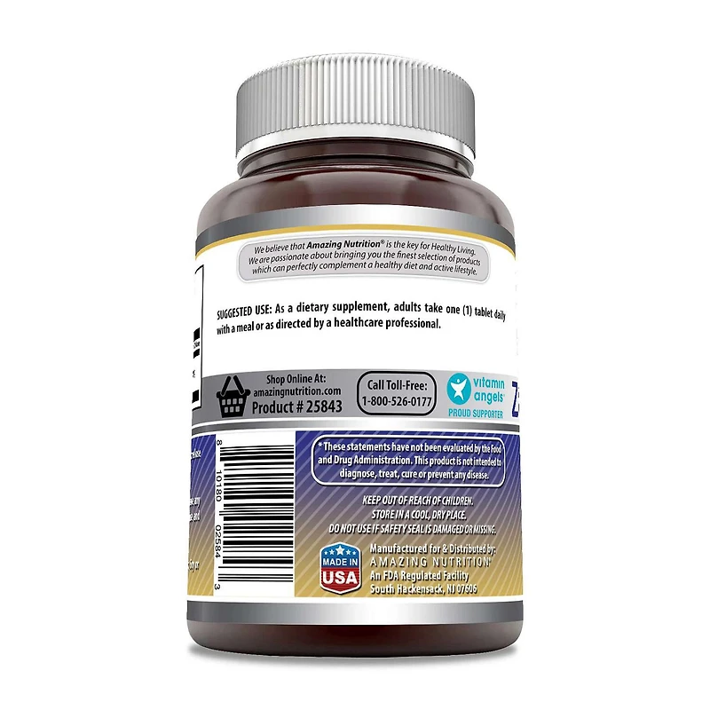 Zinc Gluconate 50mg - 250 Tablets (250 Servings)