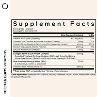 Teeth & Gums Vitamins - Daily Multivitamins & Minerals + Collagen - 90 Capsules (90 Servings)