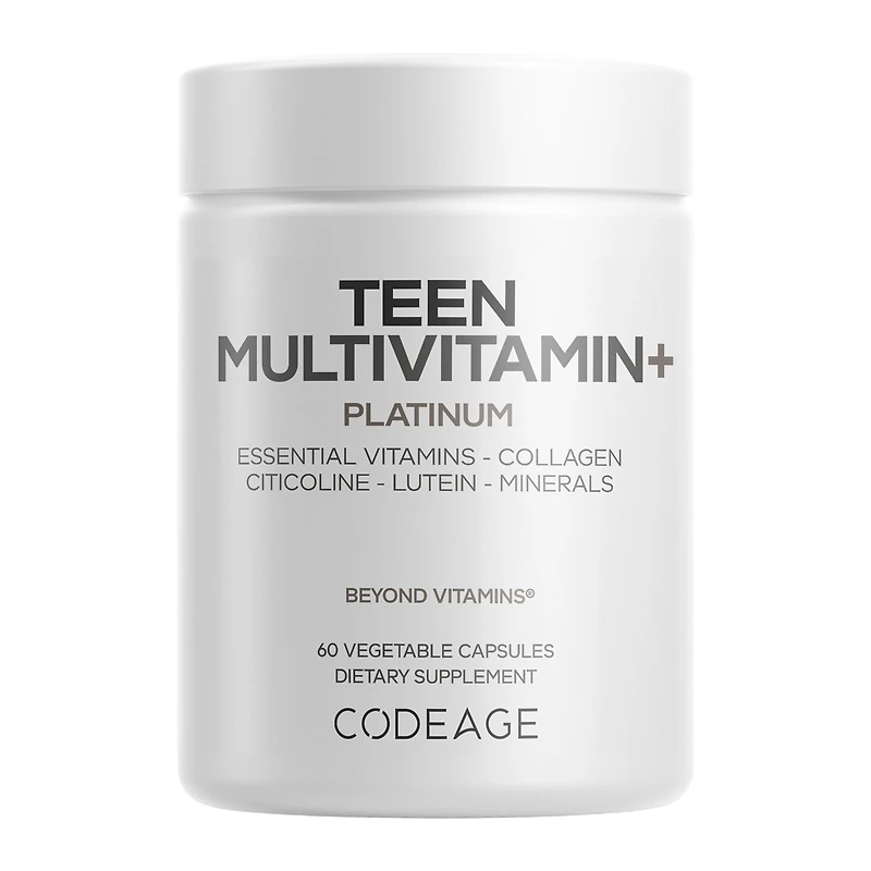Teen Multivitamin+ Platinum - 60 Vegetable Capsules (30 Servings)