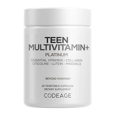 Teen Multivitamin+ Platinum - 60 Vegetable Capsules (30 Servings)