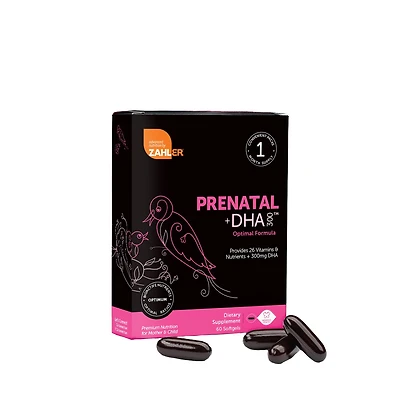 ZAHLER Prenatal + Dha - 60 Softgels (30 Servings)