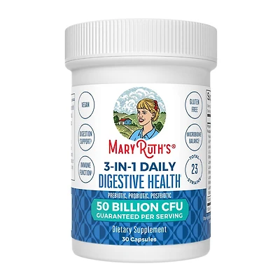 3-in-1 Daily Digestive Health - 30 Capsules (30 Servings)