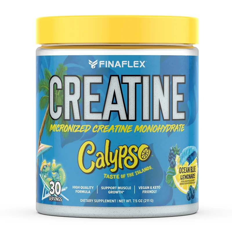FINAFLEX Creatine Vegan - Calypso Ocean Blue Lemonade (30 Servings)