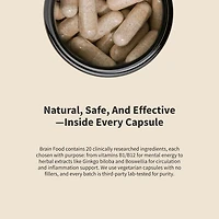 Brain Food Memory + Focus - 60 Capsules (30 Servings)