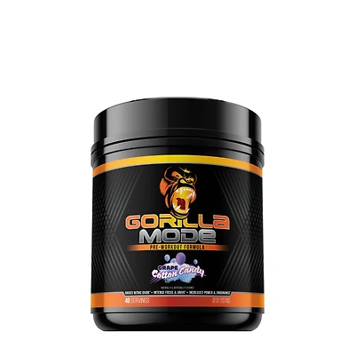Gorilla Mind Mode Pre-Workout - Grape Cotton Candy (40 Servings)