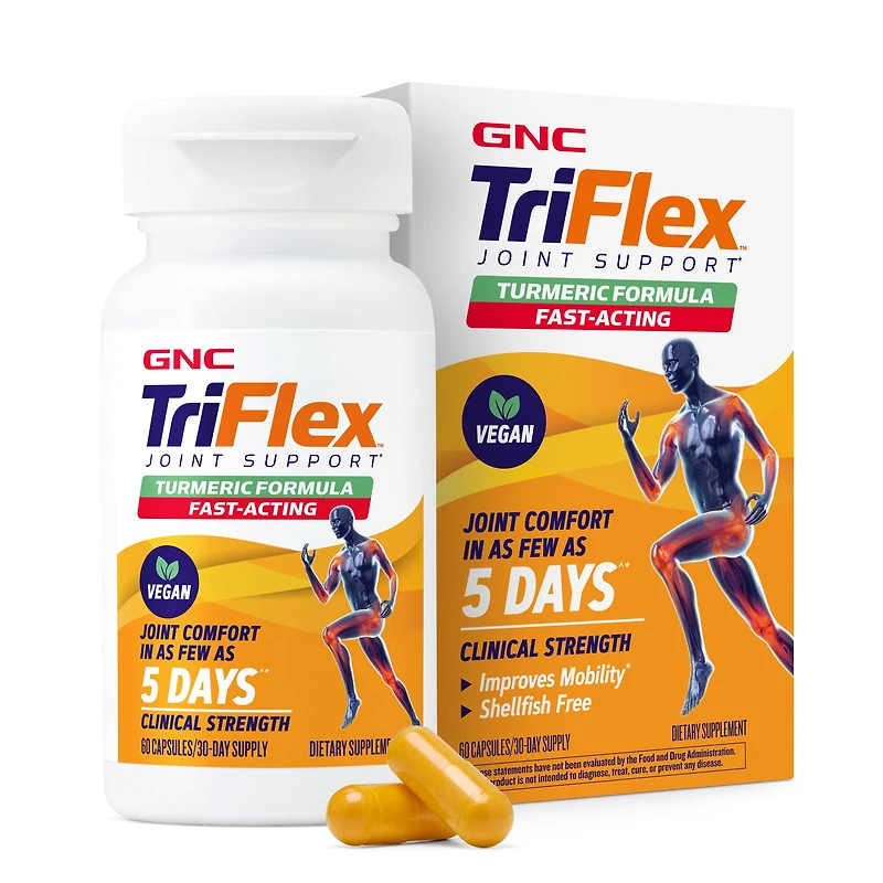 GNC Triflex Joint Support Turmeric Formula Healthy - 60 Capsules (30 Servings)