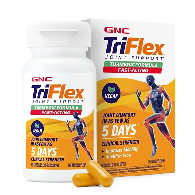 GNC Triflex Joint Support Turmeric Formula Healthy - 60 Capsules (30 Servings)
