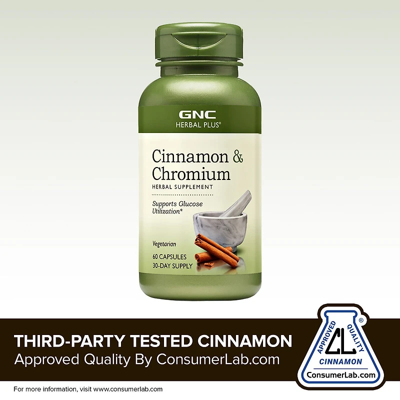 Cinnamon & Chromium - 60 Capsules (30 Servings)