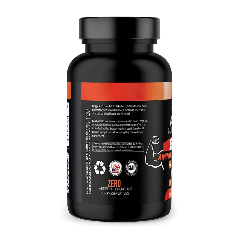 BCAA's Amino Acid Complex - 180 Tablets (90 Servings)
