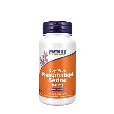 NOW Soy-Free Phosphatidyl Serine 150Mg Vegan - 60 Capsules (60 Servings)