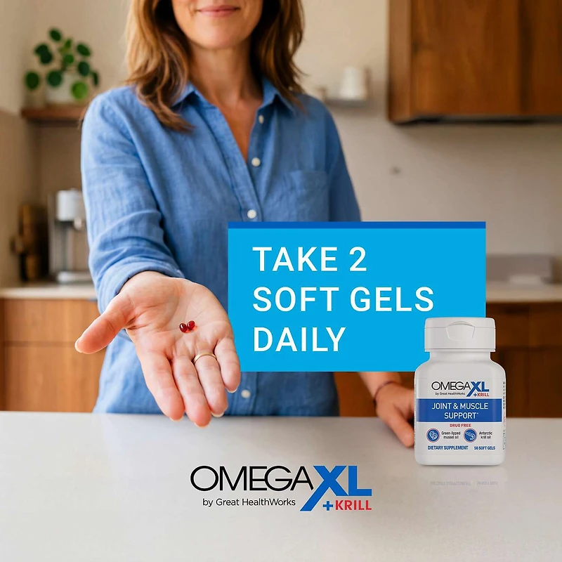 OmegaXL® + Krill - 56 Softgels (28 Servings)