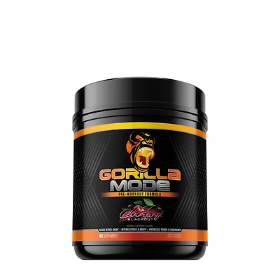 Gorilla Mind Mode Pre-Workout - Cherry Blackout (40 Servings)