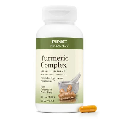 GNC Herbal Plus Turmeric Complex - 100 Capsules (100 Servings)