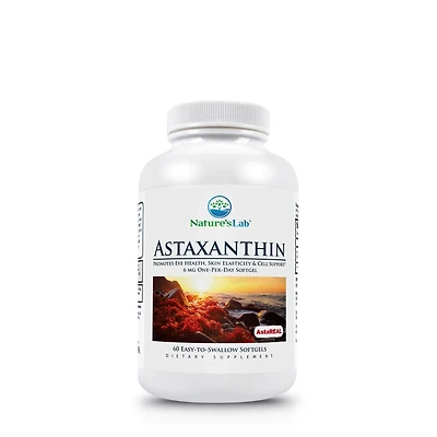 Nature's Lab Astareal Astaxanthin - 6Mg 60 Soft Gels (60 Servings)