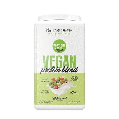 Portions Master Vegan Protein Blend - Unflavored (30 Servings)