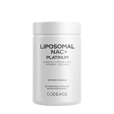 Codeage Liposomal Nac+ Platinum Vitamin C - 120 Capsules (60 Servings)