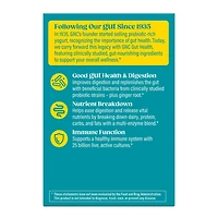 Gut Health Probiotic Plus Enzymes  25 billion CFUs - 60 Capsules (60 Servings)