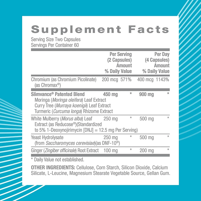 New & Improved GlucaTrim™ - 120 Capsules (60 Servings)